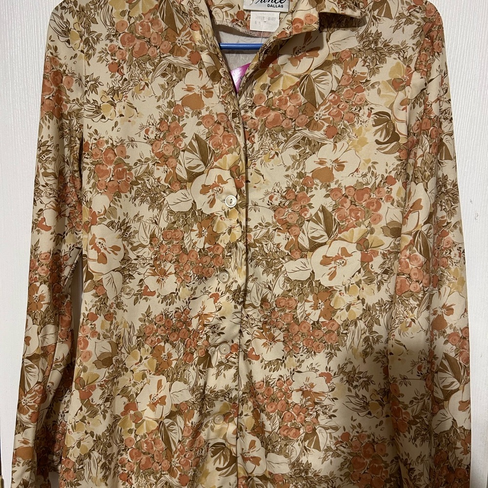 Vintage Prince Floral Button-Up Shirt